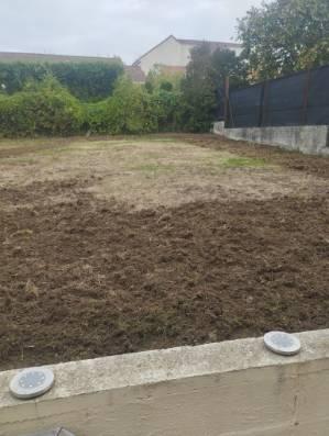 Préparation de terrain et semis de gazon sur St Laurent Blangy près d'Arras